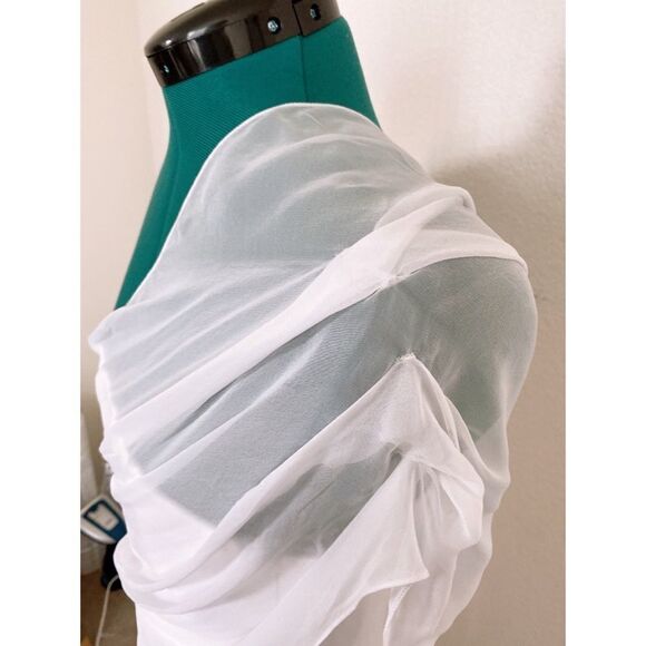 Brand New Cushnie silk draped overlay Mini Dress - Picture 14 of 16